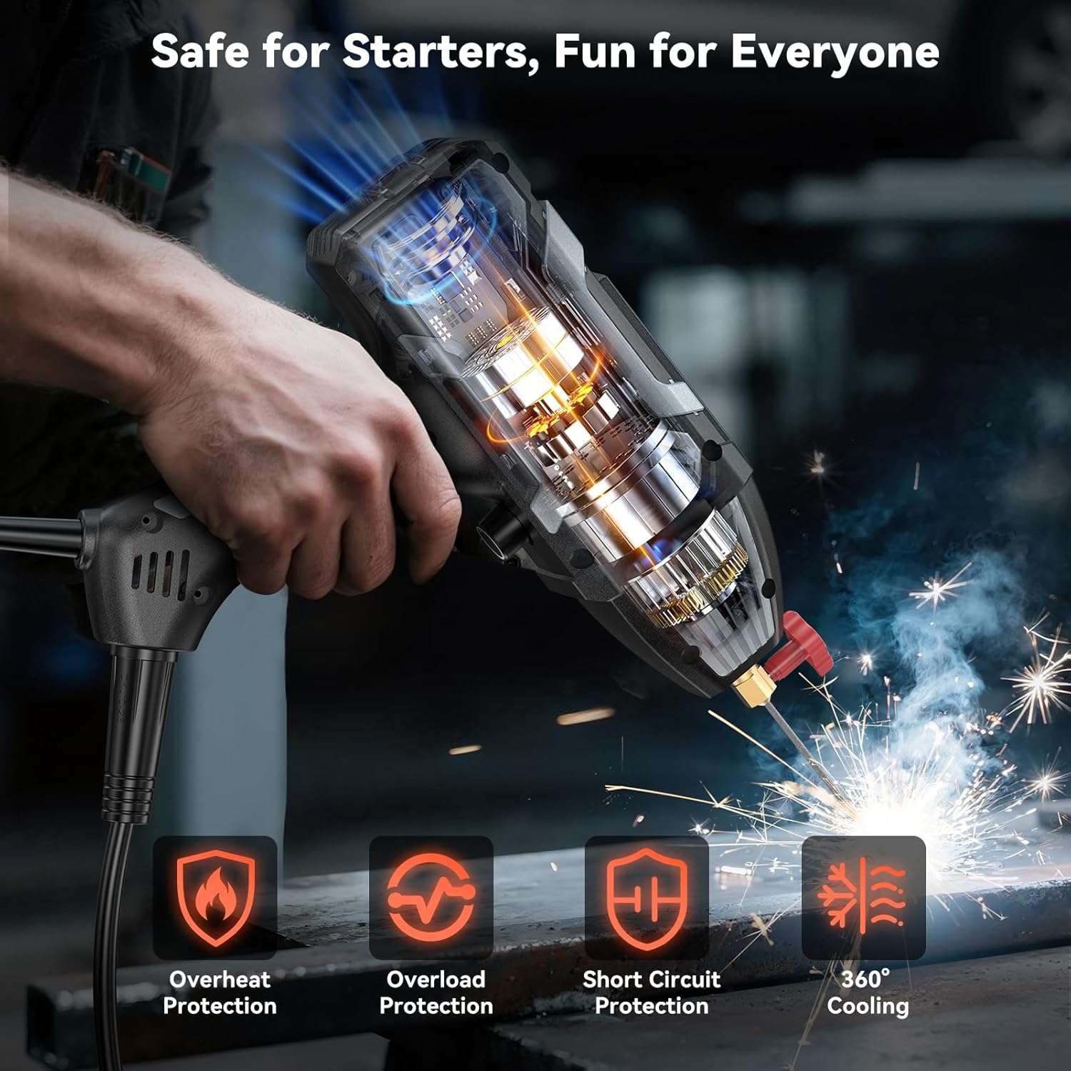 PLOWIC ARC 200 | Portable 200A IGBT Inverter Stick Welder with Digital Display