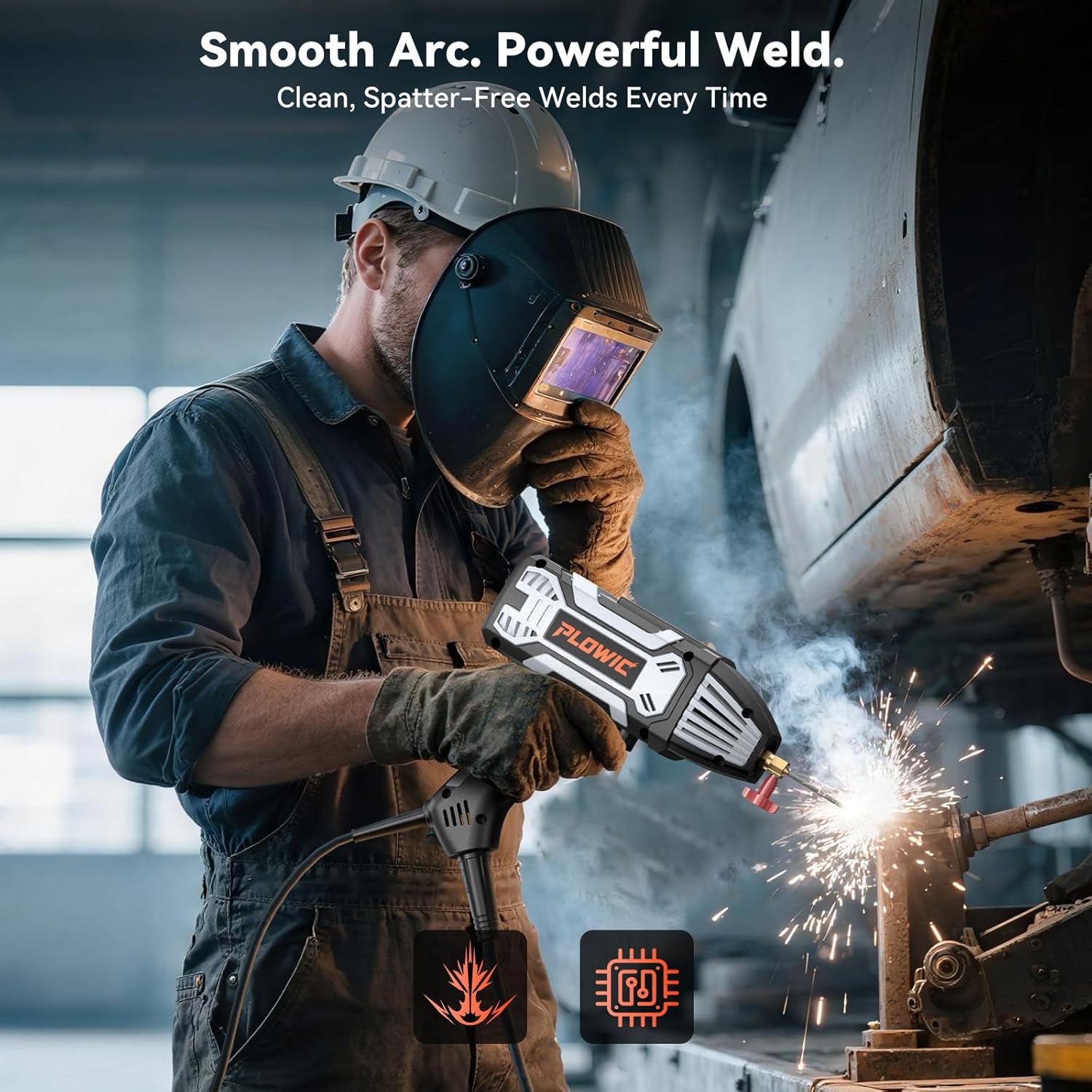 PLOWIC ARC 200 | Portable 200A IGBT Inverter Stick Welder with Digital Display
