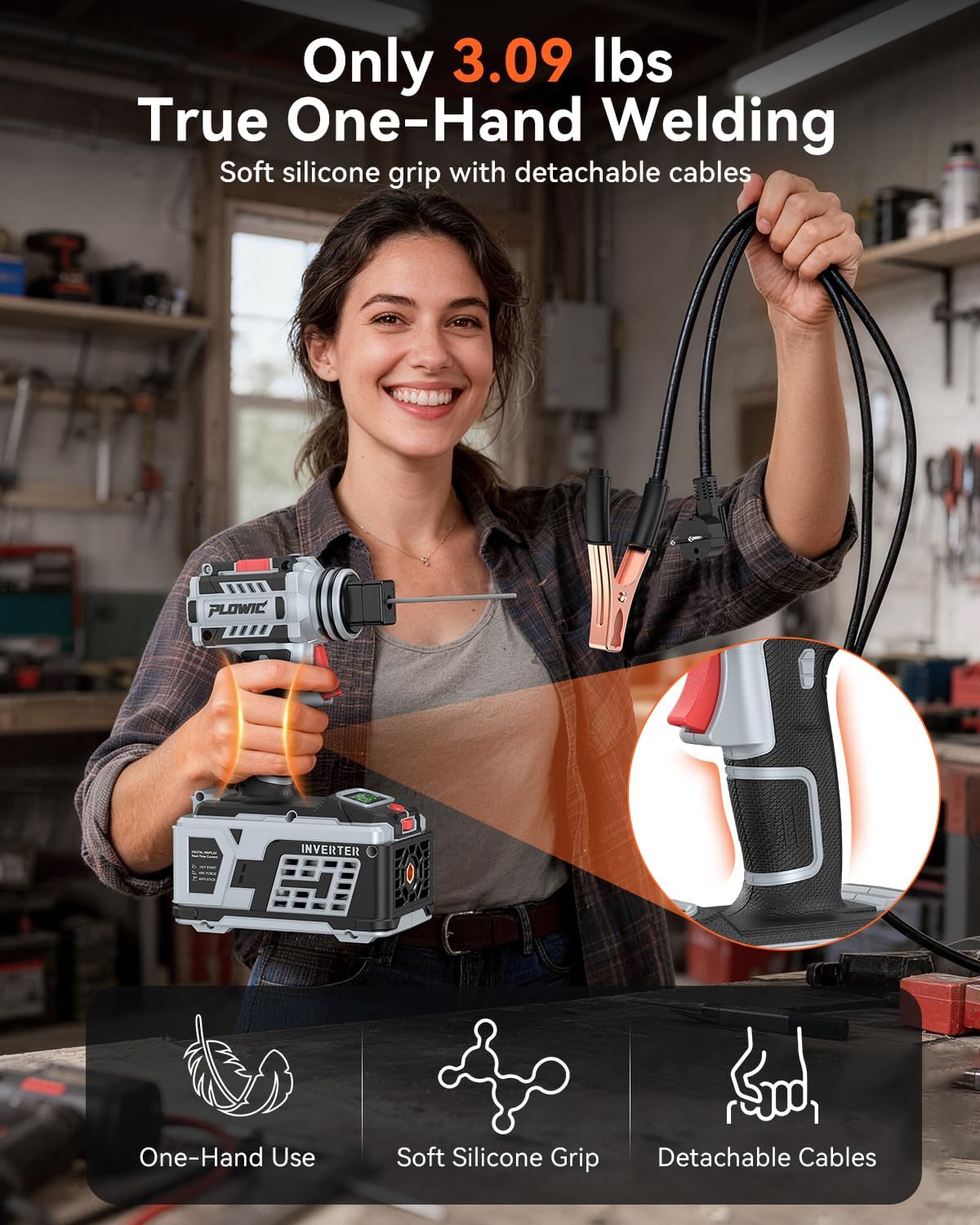 PLOWIC ARC 200 Pro | Next-Gen 200A Portable IGBT Welder with 3 Modes